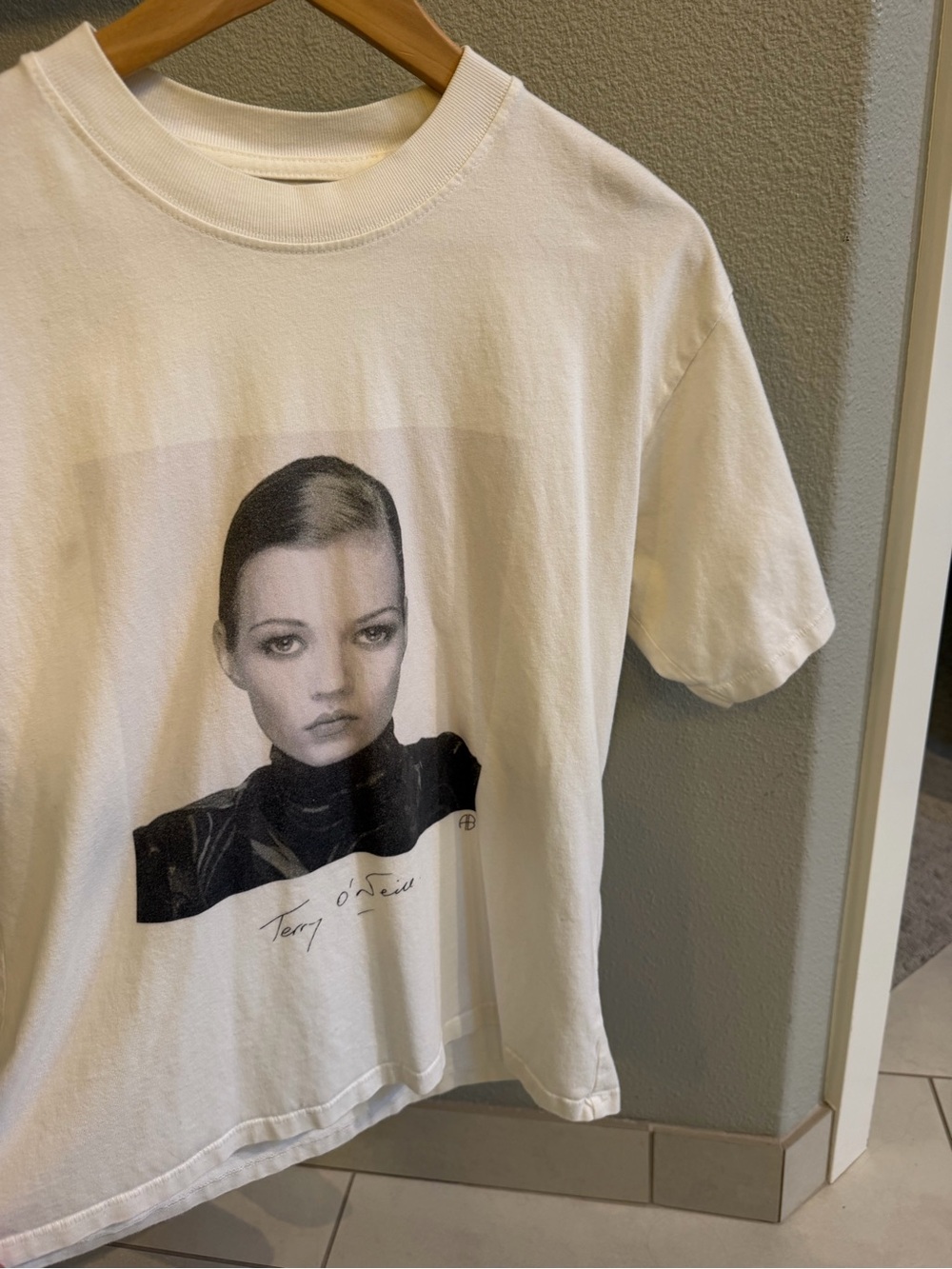 Anine Bing O'Neill White Graphic Portrait Tee